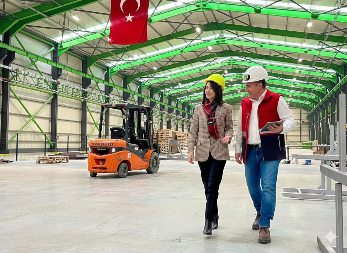 MRZ Holding | İlçe Kaymakamımız Sayın Kübra USTAOĞLU Eskipazar Sanayi Bölgesinde Bulunan  Greenal Alüminyum Fabrikamıza Ziyarette Bulundu.